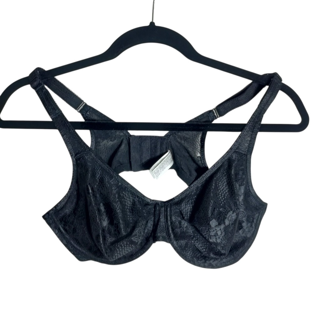 Wacoal Halo Lace Underwire Bra Black 38C Convertible Racerback 855244